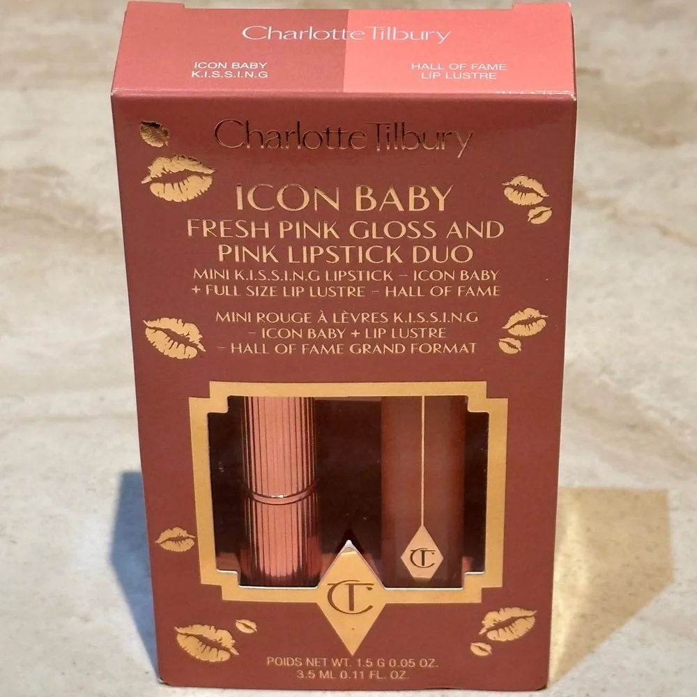 Charlotte Tilbury Lipgloss & Lipstick Duo Icon Baby